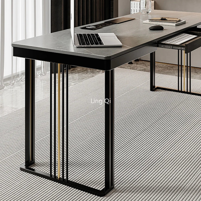 Luxury European Office Desk Vanity Home Modern Executive Computer Desks Organizer Mid Century Mesa Escritorio Office Furniture
