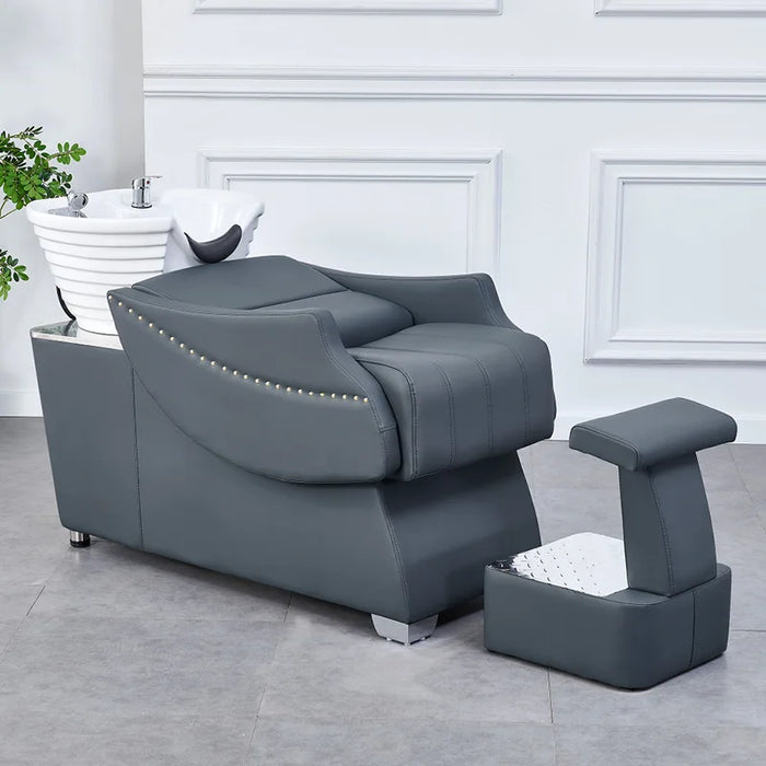 Beauty Hairdressing Shampoo Chairs Hair Shower Hair Sink Shampoo Chairs Makeup Big Fotel Fryzjerski Salon Furniture QF50SC