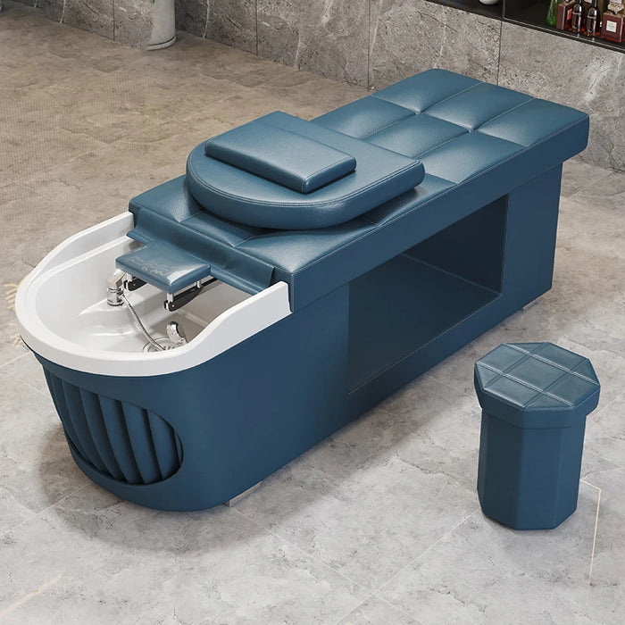 Luxury Ergonomics Shampoo Chair Lounge Head Spa Massage Salon Makeup Chair Comfort Shower Chuveiro Salon Furniture LJ50SC
