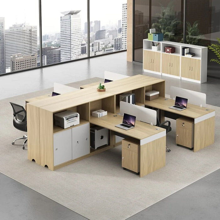 Simplicity Modern Office Desks Employee Combination Station Staff Office Desks Finance Bureau Meuble Working Equipment QF50OD