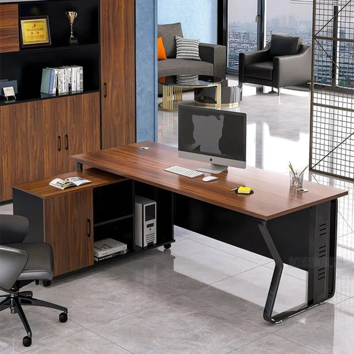 Boss Workbench Office Desks Simplicity Computer Modern Executive Office Desks Drawers Table Bilgisayar Masası Furniture QF50OD