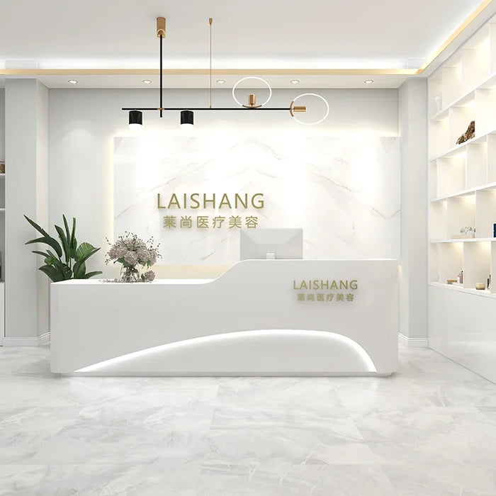 Gigant Cashier Reception Desks Computer Corner Shop Mobile Front Desk Luxury Modern Mesa De Escritorio Beauty Salon Furniture