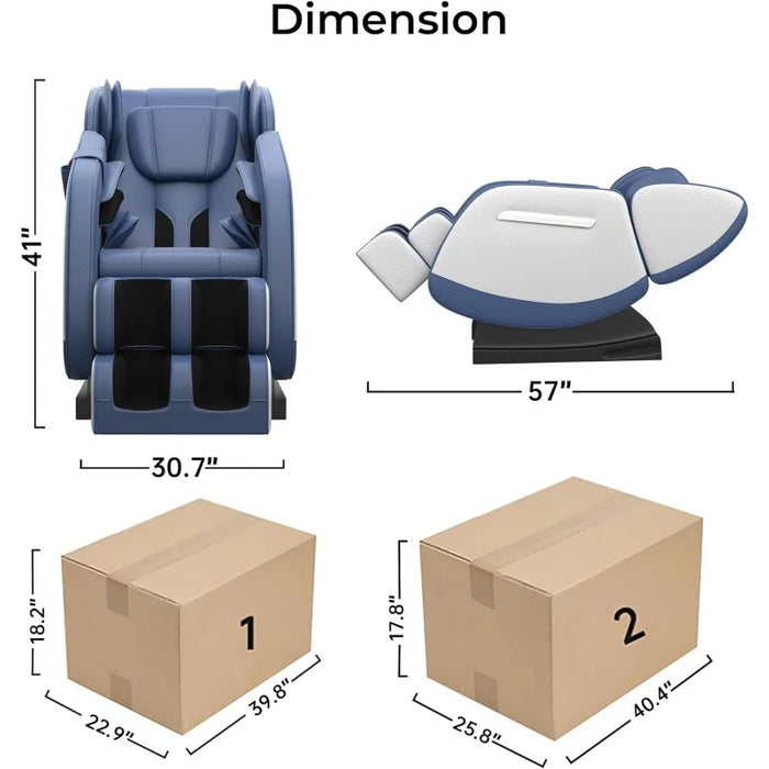 Massage Chair Full Body, 2024 Massage Chair with 8 Fixed Shiatsu Massage Rollers, Zero Gravity Mode, Heater, Bluetooth, Foot Mas