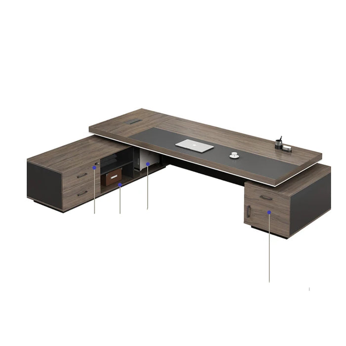 Light Luxury Boss Office Desk And Chair Combination Simple Modern CEO Desk Supervisor Desk Leader Office Computer Furniture