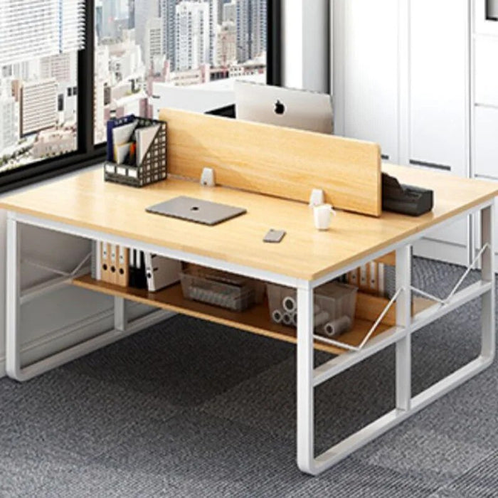Bookshelf Setup Office Desk Storage Standing White Floor Computer Desks Free Shipping Reception Mesa De Computador Furniture