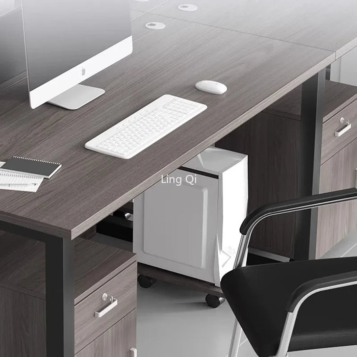 Dark Wood Free Shipping Office Desk Executive Conference Mid Century Vintage Computer Desks Vanity Student Bureau Home Furniture