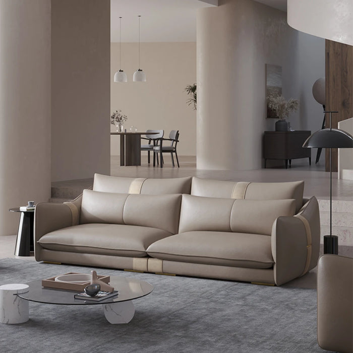 Fabric Sofa Large Living Room Modern Simple and Light Luxury Imported Flannel Sofa