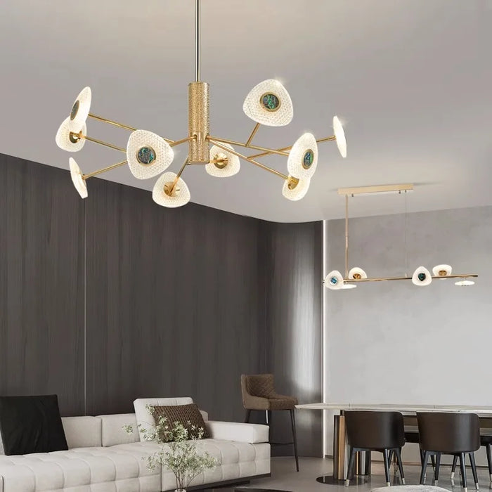 AiPaiTe Creative living room LED crystal chandelier modern bedroom dining room lights simple personality lamps and lanterns