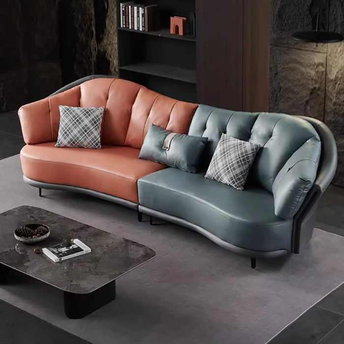 Unusual Ergonomic Banquet Sofa Curved Relax Century Modern Italiano Luxury Sofa Designer Cinema Canape Salon Bedroom Furniture