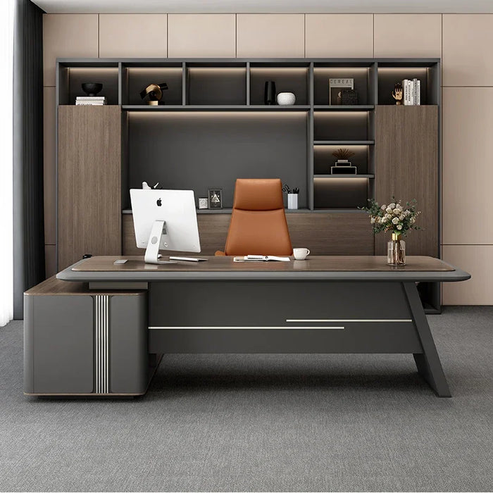 Study Office Desk Organizer L Shaped Executive Vanity Reception Desks Corner Nail Adjustable Mesa De Escritorio Office Furniture