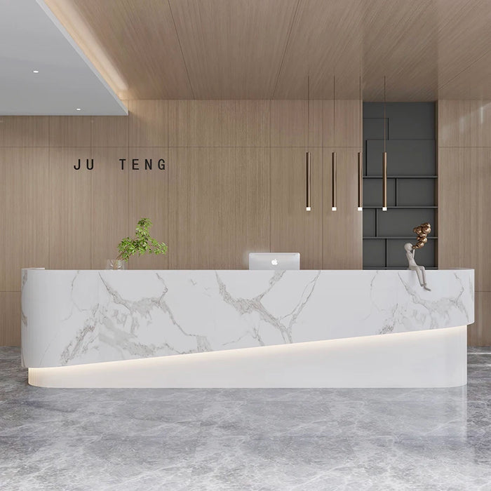 Front Office Reception Desks Church Cashier European Lectern Checkout Reception Desks White Escritorio Minimalist Furniture