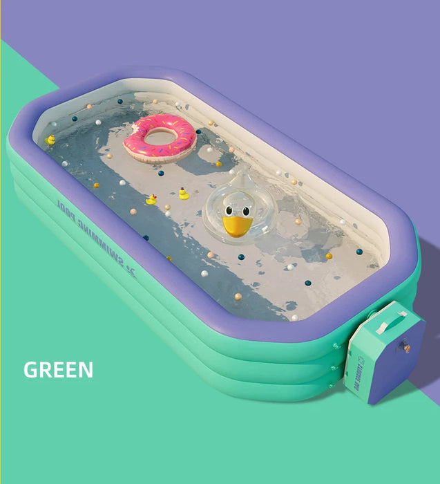 3M/2.6M/2.1M Large Swimming Pool  for Family Baby Thickened Bath Tub Folding Outdoor Adult Game Pools Paddling Pool Summer Gift