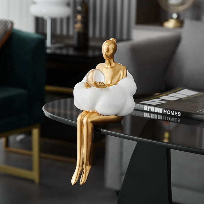 Nodic Home Decorative Figurines Abstract Sculptures and Figurines Living Room Decoration and Table Accessories