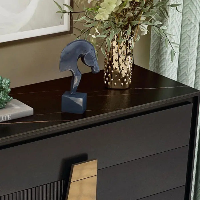 Minimalist Storage Cupboard Display Cabinet Dining Room Sideboard With Drawers Living Room Furniture Black Cabinet