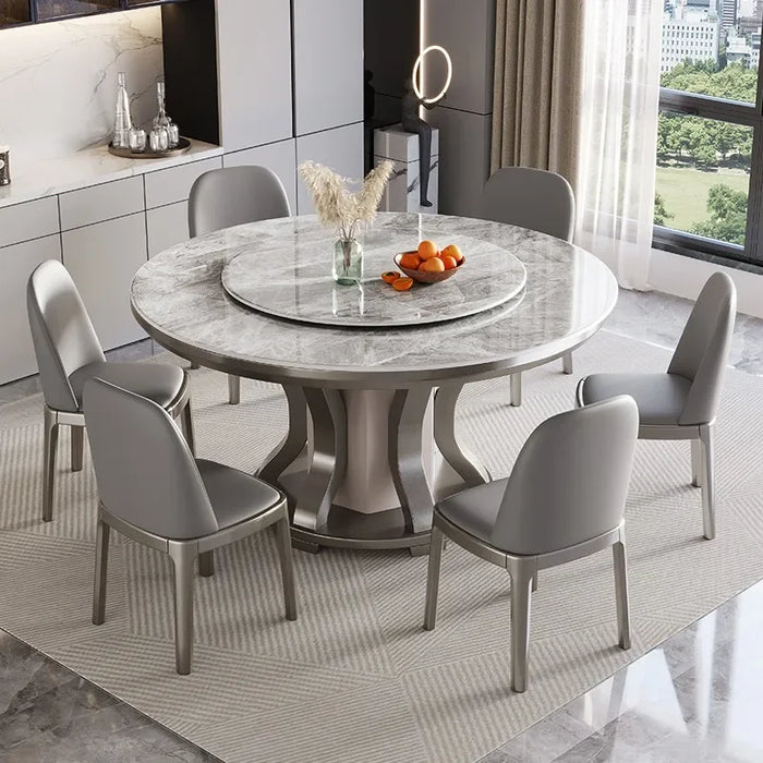 Mobile Wooden Dining Tables Round Marble Study Dinner Kitchen Coffee Table Dinette Outdoor Mesas De Jantar Balcony Furniture