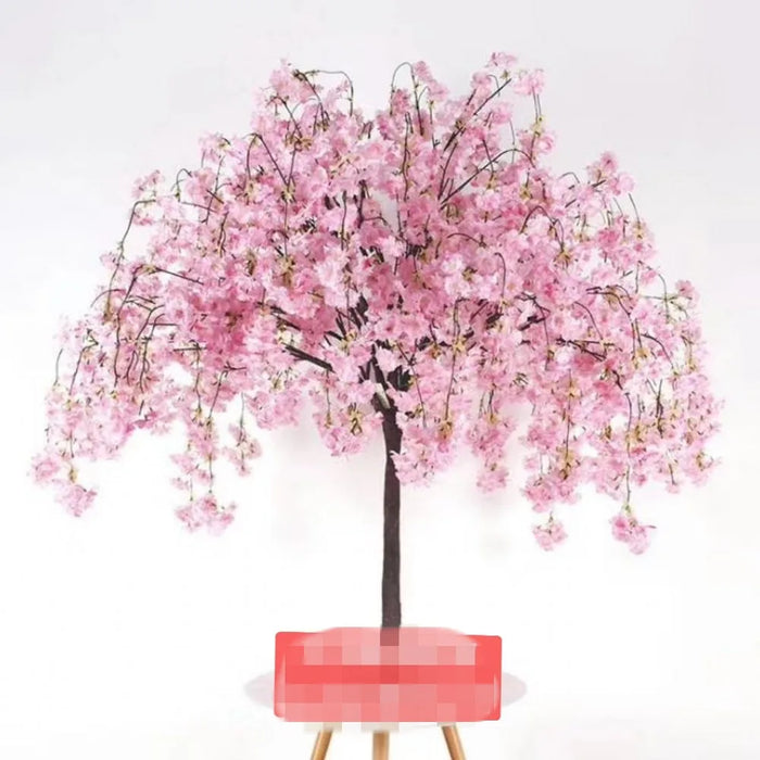 Artificial Cherry Tree Interior Decoration Wishing Tree Simulation Plant 1.2m 1.5M 1.8M Wedding Part Home Decoration Supplies