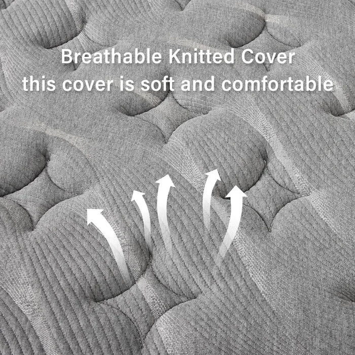 Mattress,12 Inch Gel Memory Foam Pocket Spring Hybrid Mattress/King Size Mattress/Comfort Firm Support/Heavier Coils for Durable