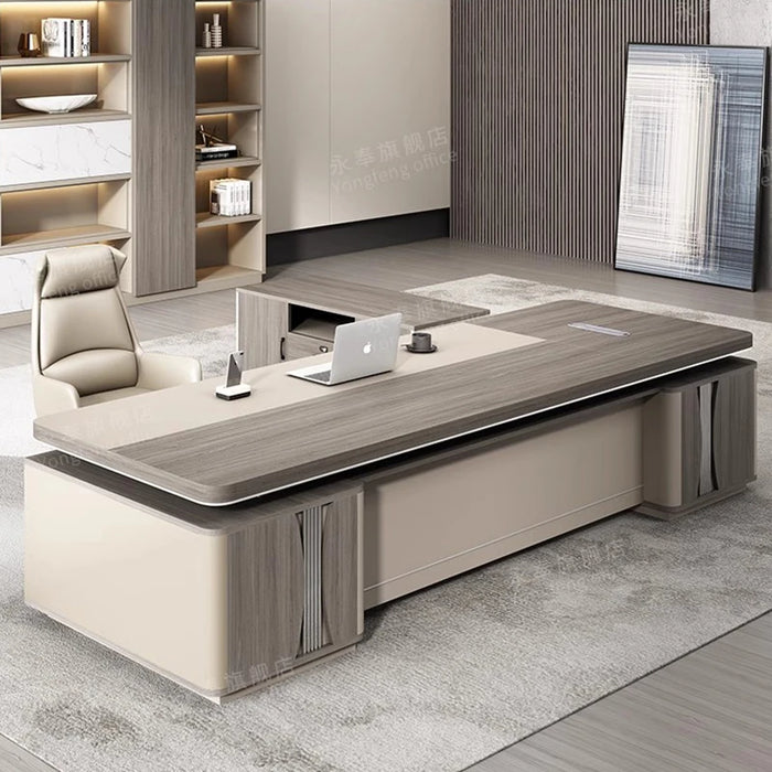 Wooden Conference Office Desk Organizers Work Meeting Drafting Corner Office Desk Modern Mesas De Computador Luxury Furniture