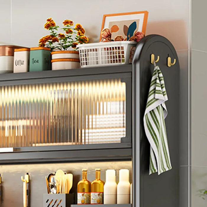 Luxury Kitchen Sideboard Modern Wardrobes Space Saving Futuristic Closet Sideboard Filing Muebles De Cocina Home Furniture