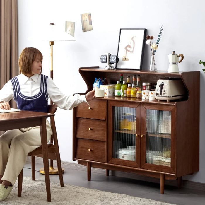 Kitchen Glass Sideboards Cabinets Luxury Nordic Modern Cupboard Sideboards Space Saving Armario De Cocina Home Furniture MR50CJ