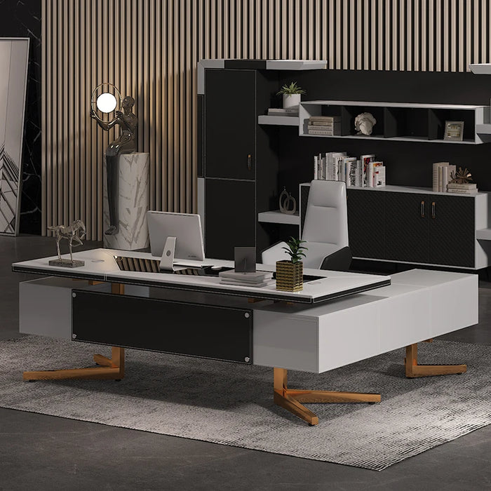 Desktop Luxury Office Desk Computer Corner Standing Reception Workstation Conference Executive Tavolo Da Lavoro Office Furniture