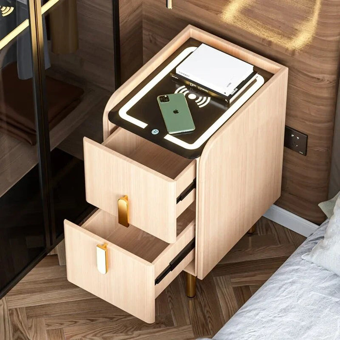 Narrow Smart Nightstands Modern Living Room Smart Small Bedside Table Wireless Charging Balcony Library Muebles Hotel Furnitur