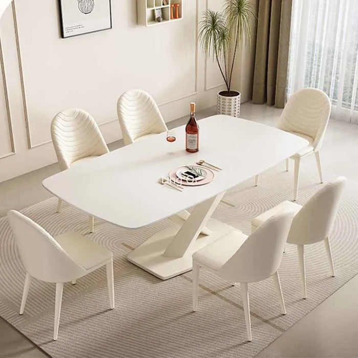 Modern Nordic Dining Table Set 4 Chairs Waterproof Waterproof Living Room Tables Coffee Food Mesa Table A Manger Home Furniture