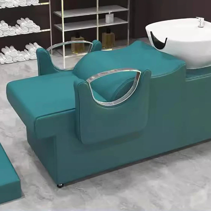Shaving Hair Washing Bed Massage Beauty Salon Simple Hairdresser Chair Shampoo Nursing Kappers Stoel Hairsalon Furniture CY50XT