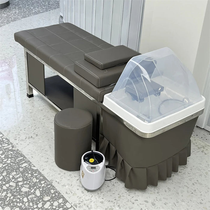 Hair Wash Sink Head Spa Bed Pillow Beauty Minimalistic Massage Shampo Chair Luxury Shower Massageador Salon Furniture LJ50SC