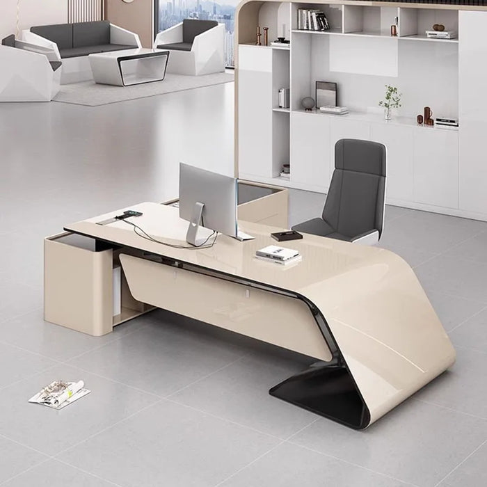 Monitor Executive Office Desks Meeting Console Reception Standing Writing Executive Modern Shelf Bureau Meuble Office Furniture