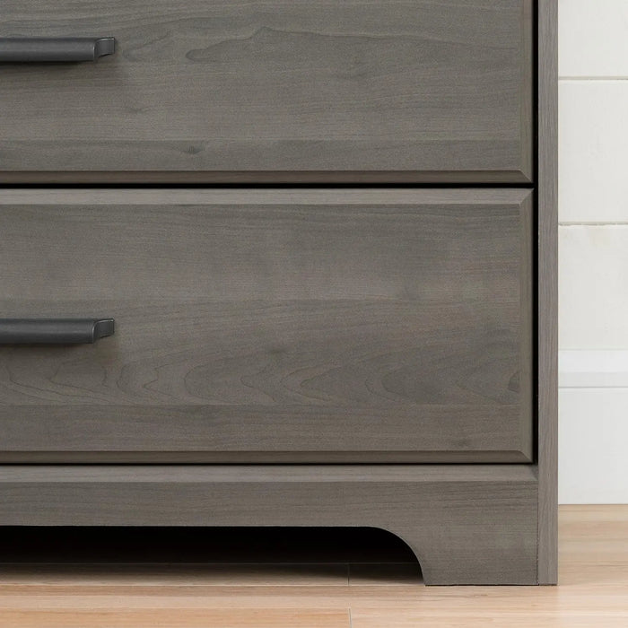 Versa 8-Drawer Freestanding Double Dresser Gray Maple, Traditional Wood Multi-functional Dresser