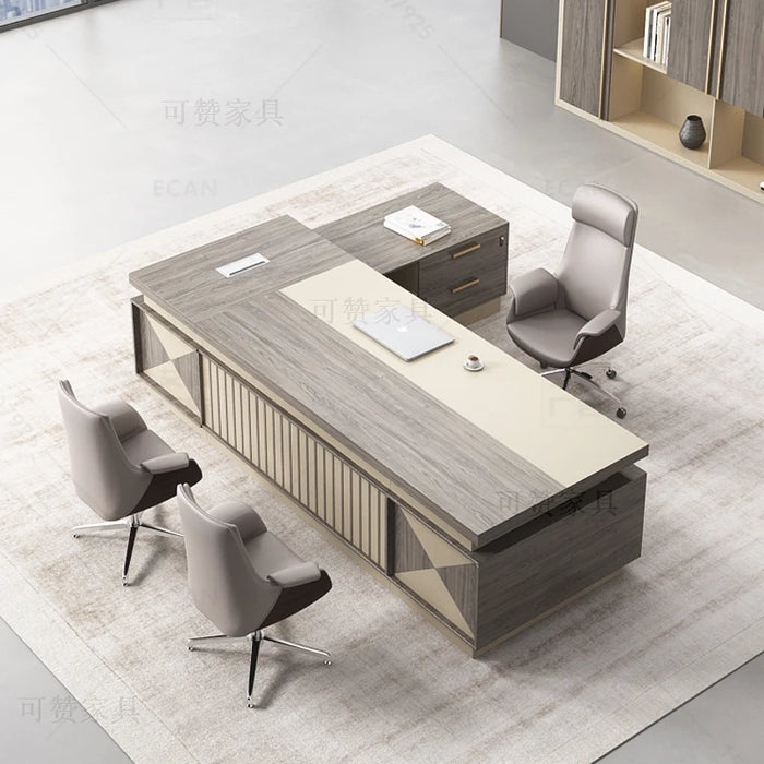 Executive Study Office Desk Conference Drawers Gaming Desktop Office Desk Reception Scrivanie Per Ufficio Luxury Furniture