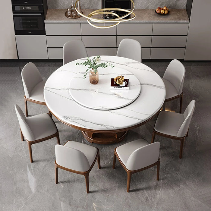 Mobile Round Dining Tables Living Room Garden Hall Luxury Salon Nordic Dining Table Set Center Side Mesa Plegable Home Furniture