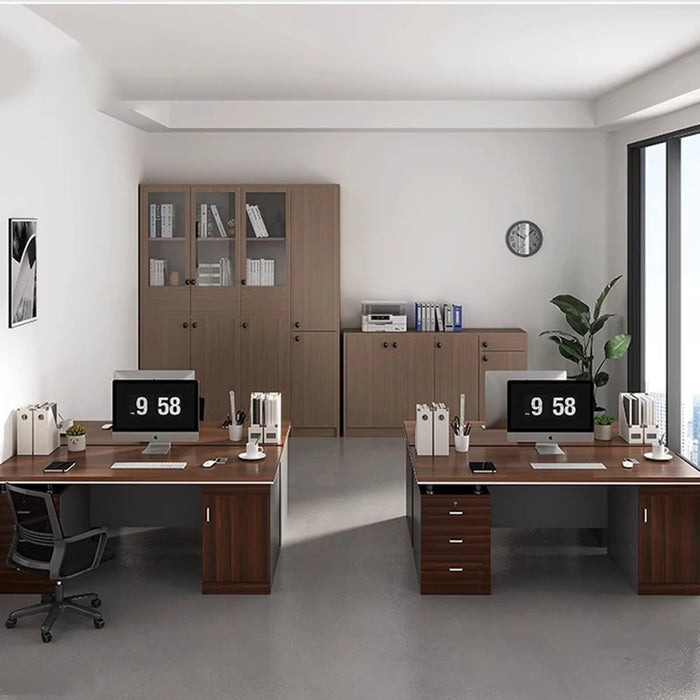 Workbench Computer Office Desk Study Table Writing Work Desk Drawers Executive Luxury Escritorios De Oficina Luxury Furniture