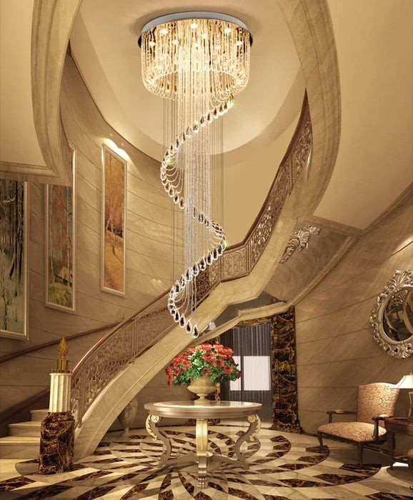 Modern crystal chandelier LED light Fixture For living room luxury crystal chandelier Villa Decoration