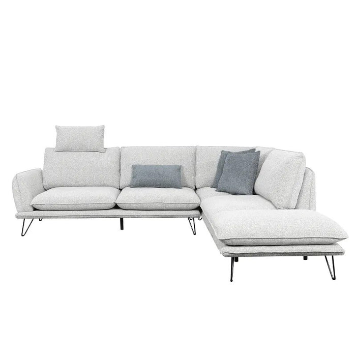 New Material Fabric Sofa Modern Furniture L Shaped Sofa Designs Living Room Corner Sofa Set Furniture