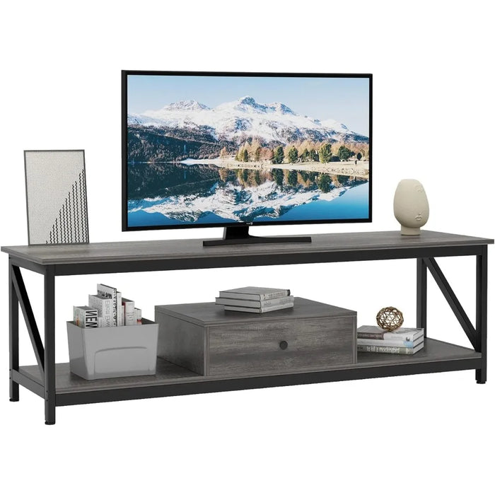 Living Room Furniture for Tv Cabinet Industrial Entertainment Center TV Console Table With Drawer Ps5 Monitor Stand Home Stands