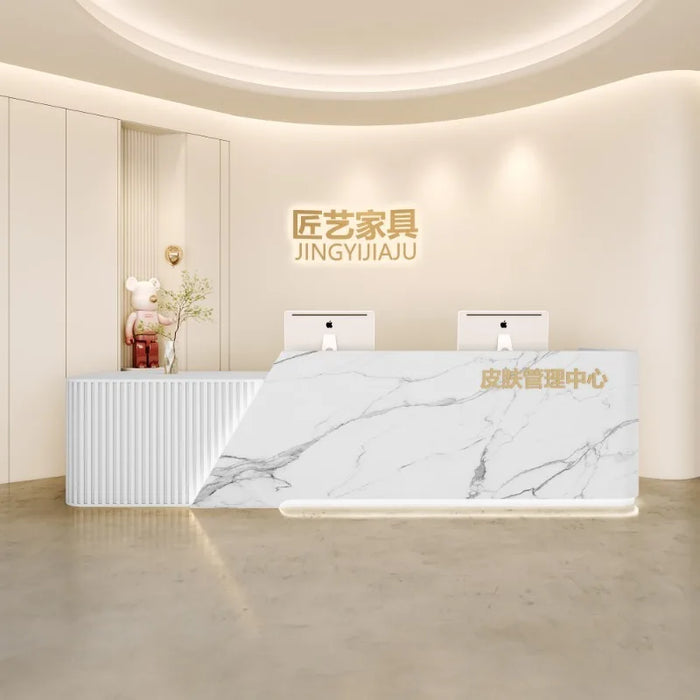Beauty Salon Reception Desks Office Luxury Front Small Console Table Reception Desks Podium Silla De Escritorio Bar Furniture