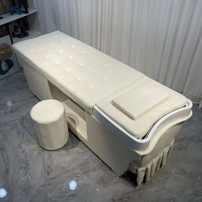 Fumigating Shampoo Chair Simple Beauty Sink Water Circulation Shaving Shampoo Chair Massage Bed Sillas Furniture ZT50SC