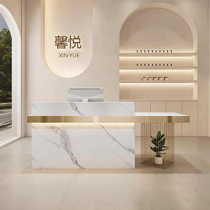 Counter Luxury Reception Desk Office Shop Gym Office Modern Information Reception Desk Cash Mostrador De Tienda Room Furniture