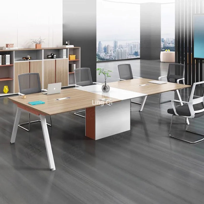 Luxury European Office Desk Conference Stand Up Free Shipping Light Luxury Computer Desks Designer Organizer Bureau Furniture