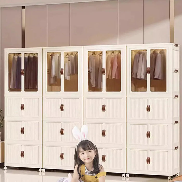 Kids Baby Wardrobe Modern Nordic Hanging Hotel Bedroom Wardrobe Organizer Display Armario Plegable Para Ropa Bedroom Furniture