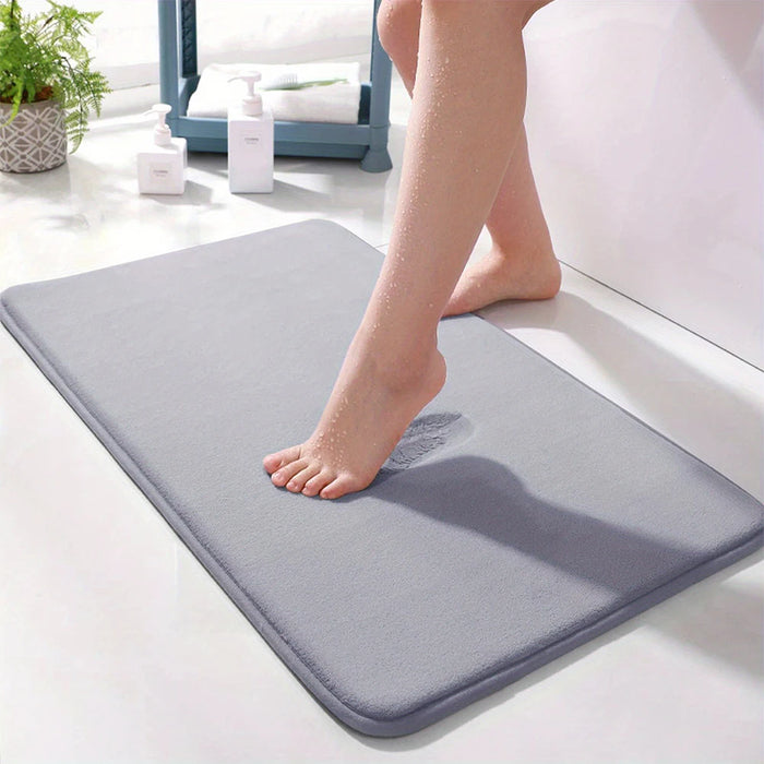 Super Absorbent Memory Foam Carpet Non-Slip Bathroom Toilet Bath Mat Soft Living Room Bedroom Shower Decorative Floor Rug
