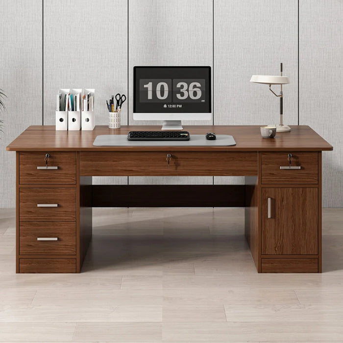 Computer Bedroom Desk Table Minimalist Modern Work Executive Drawers Wooden Office Desk Storage Mesa Ordenador House Furniture
