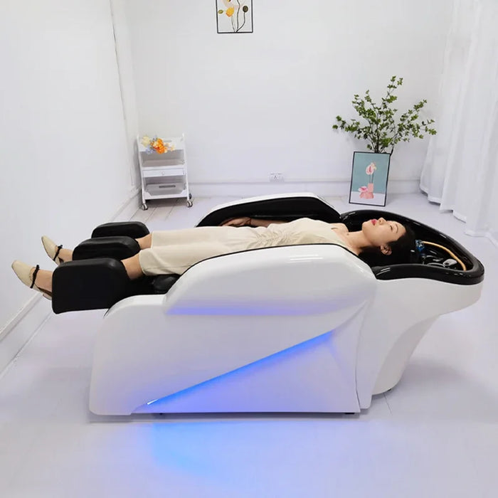 Portable Hair Washing Chair Lighting Luxury Massage Salon Ergonomics Equipments Chair Krzeslo Szampon Salon Furniture MQ50XF