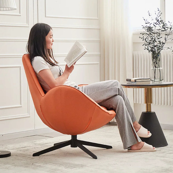 Snail Swivel Chair High-grade Leisure Chair Living Room Single Lazy Leisure Sofa Creative Light Luxury Furniture Floor Seats