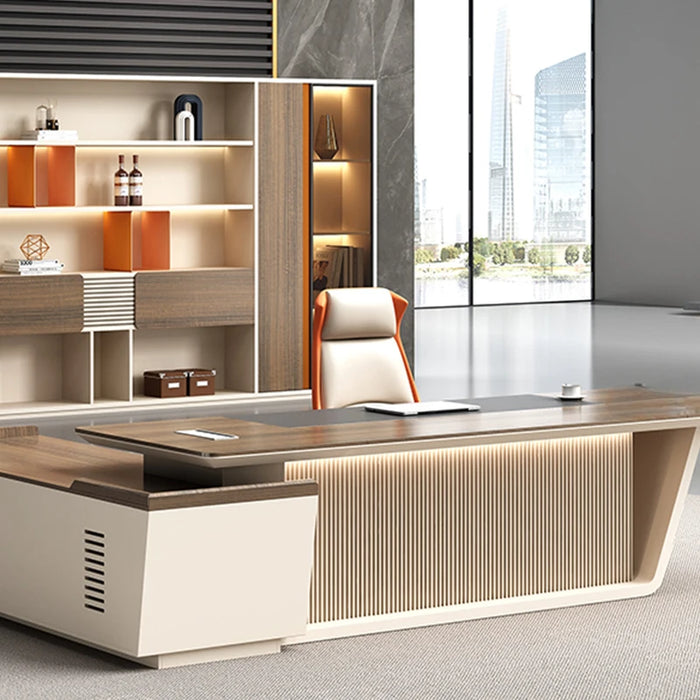 Storage Drawers Office Desk Standing Luxury Desktop Writing Office Desk Meeting Scrivania Ufficio Lavoro Office Furniture