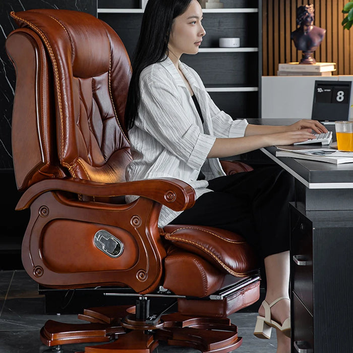 Computer Office Chair Desk Recliner Accent Pedicure Ergonomic Office Chair Vanity Leather Relax Silla De Oficina Furniture