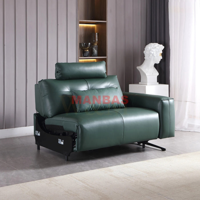 MINGDIBAO Genuine Leather Recliner Sofa Italian Leather Couch Sectional Sofa Set with Executive Chair Electric Recliner Chairs
