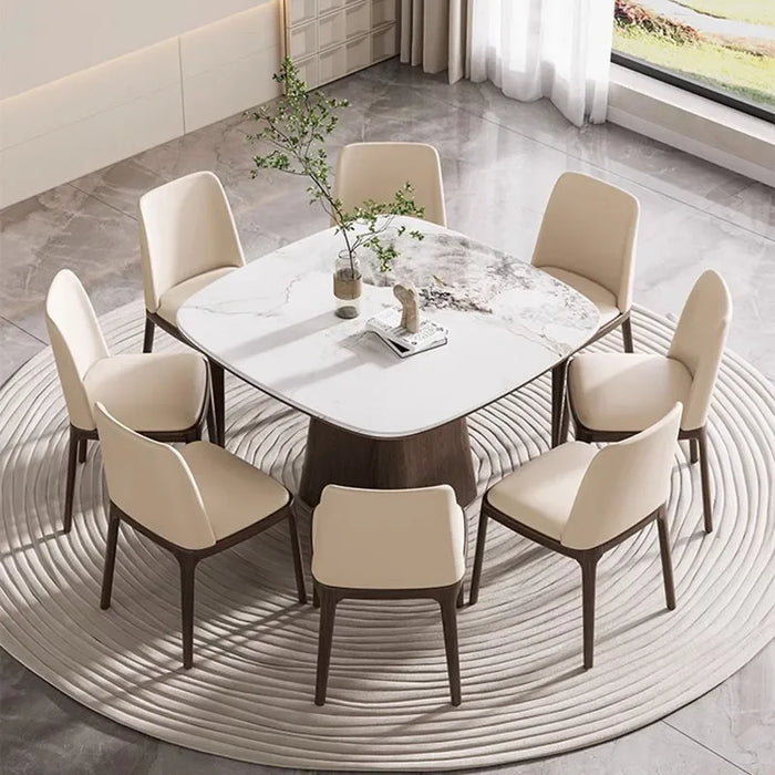 Design Luxury Dining Table Waterproof Minimalist Relaxing Rectangle Dining Table Nordic Living Mesa Comedor Home Furniture